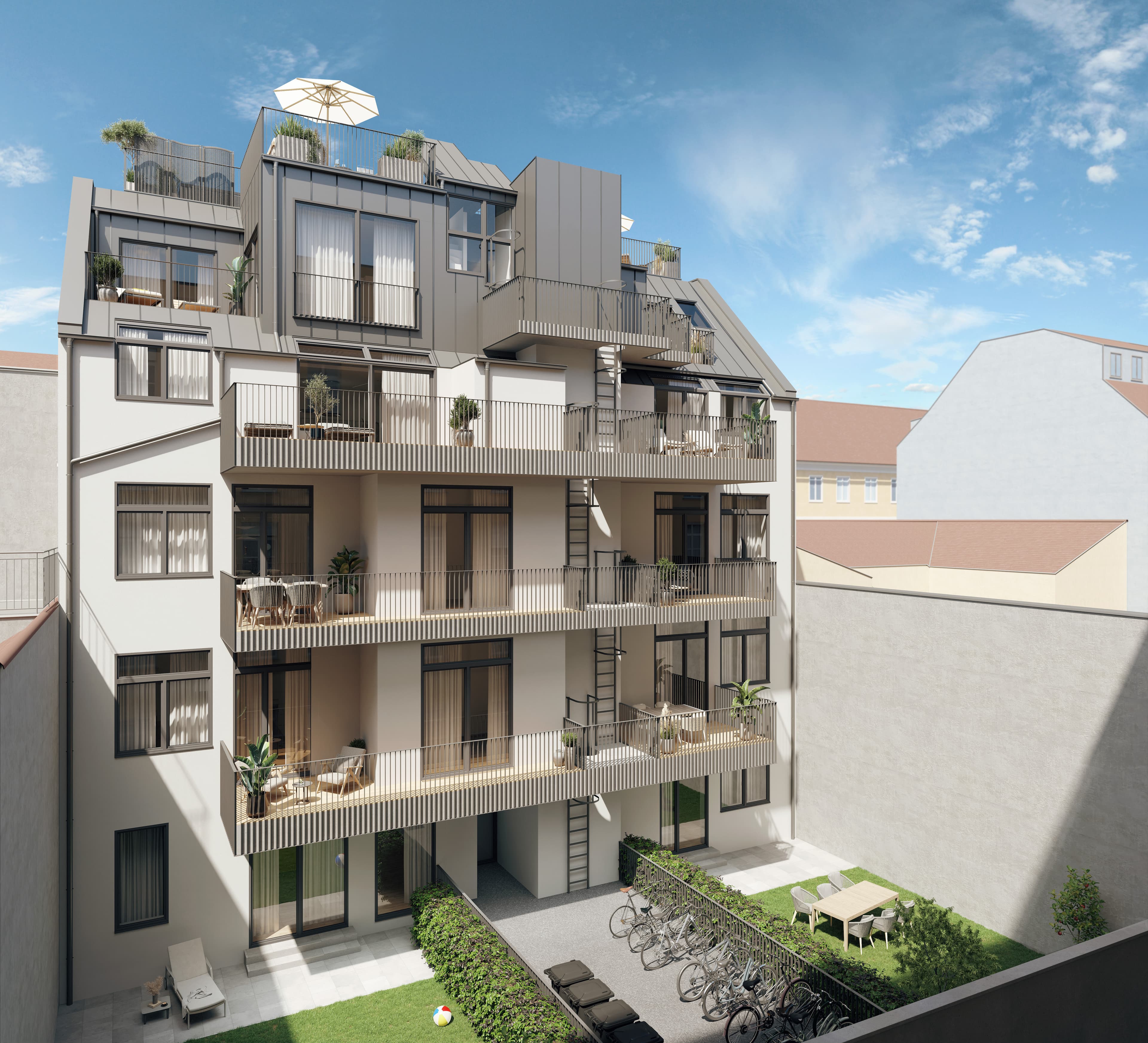 4-Room Apartment with Balcony on the Top Floor!