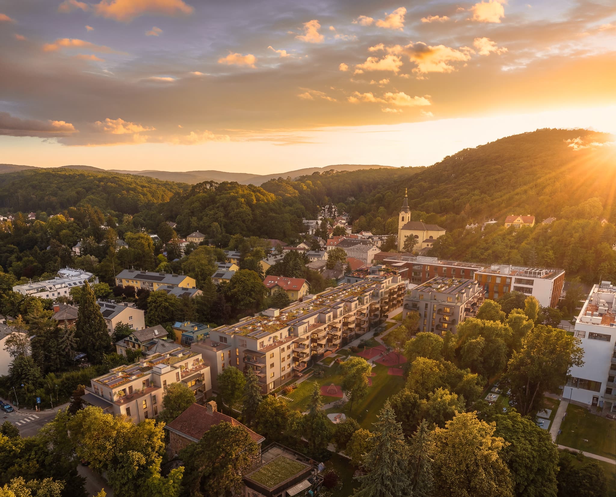 Mackgasse Abendstimmung